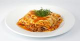 Lasagna with veal.