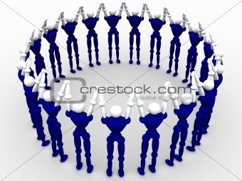 Circle of people