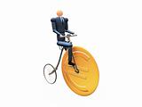3D Businessman on eurocicle