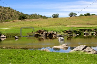 Landscape on the golf course.