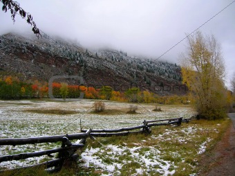 Fall Snow near Aspen, Colorado