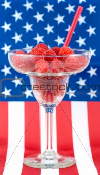 Patriotic Raspberry Margarita