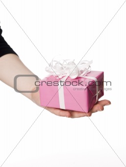 Hand with a present