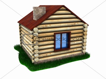 small wooden house