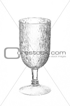cracked wine-glass