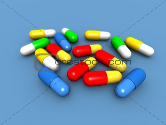 colored capsules