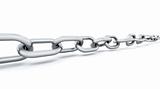 3d render of a chain isolated on white