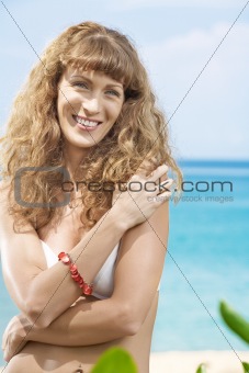 girl  on beach