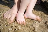 feet on the sand