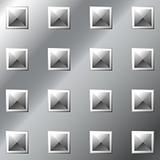Metal background with pyramid tread