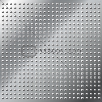 Metal background texture with small pyramid pattern