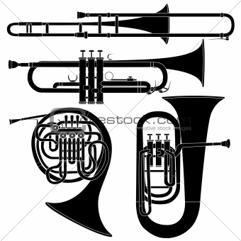 Brass musical instruments