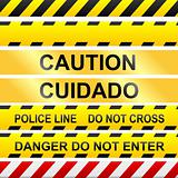 Caution, danger, and police tape