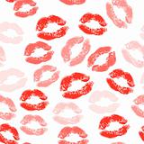 Kiss seamless background, lips