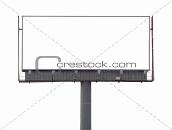 Large rusty billboard