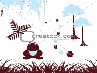 abstract pattern frog background