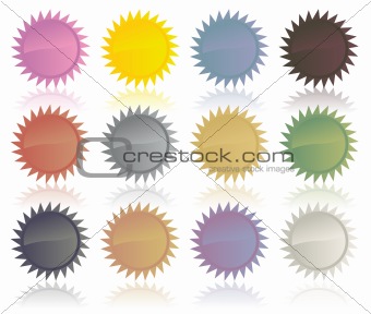 Sale tag stickers - vector image