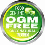 OGM free food emblem