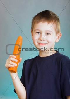 Boy with carrot