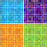 Colorful multi color seamless square tiles