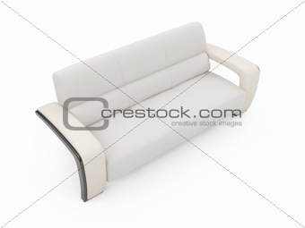 Couch over white