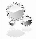 3D gears isolated