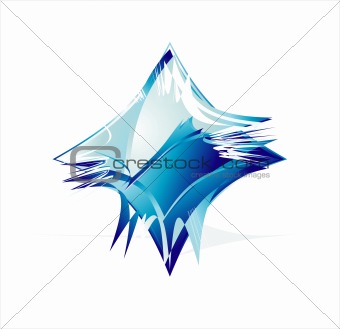 abstract blue shape