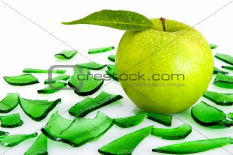 apple and glass
