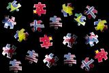 Flag jigsaw pieces