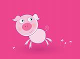 Pink baby pig