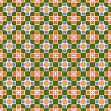 festive square and flower pattern