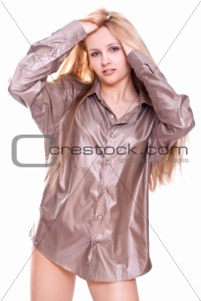 woman in a shirt