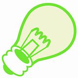 green lightbulb