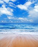 Blue beach. 