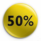 Badge - 50 percent off