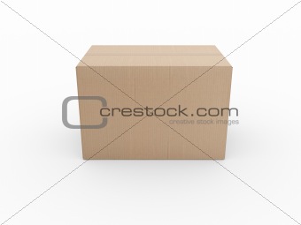 Closed cardboard box