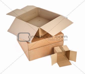 group of cardboard boxes 