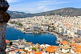 City of Kavala in Greece (aerial view)