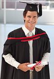 Man Graduating from University