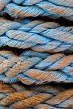 Pattern of four blue towing cables.