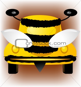 Bee-car, vector