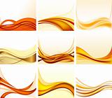 Set of abstract  backgrounds vector