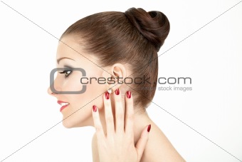 Profile of the girl