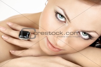 The woman and jewelry