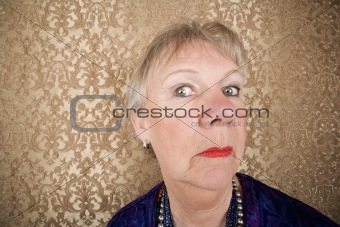 Snooty Senior Woman