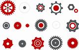 Gears icon set