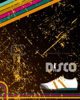 retro disco poster