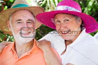 Happy Seniors in Hats