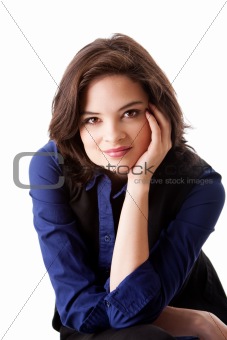 Face of beautiful business woman