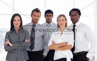 A group of Confident business people